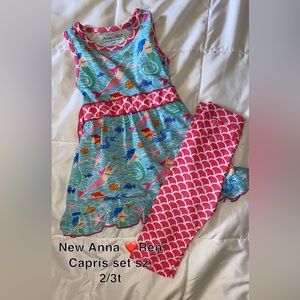 NWOT Boutique capris set sz. 3T